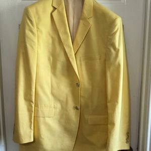 Saddlebred men’s sportscoat, 42L, yellow, summer